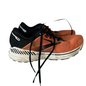 Brooks Mens Adrenaline Orange Running Shoe Size 8.5